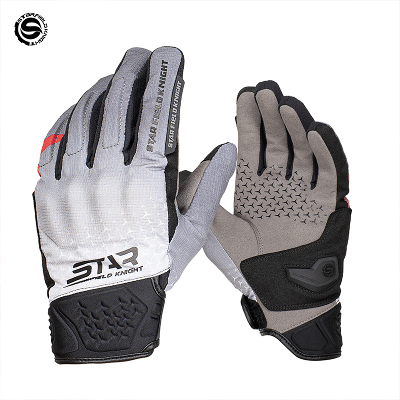 Motorcycle Gear White - SFK ถุงมือขี่มอเตอร์ไซค์สีขาวกันน้ำกันฝน 2026 อุปกรณ์ป้องกันการขี่แบบใหม่หน้าจอสัมผัสกันลื่นทนต่อการสึกหรอ