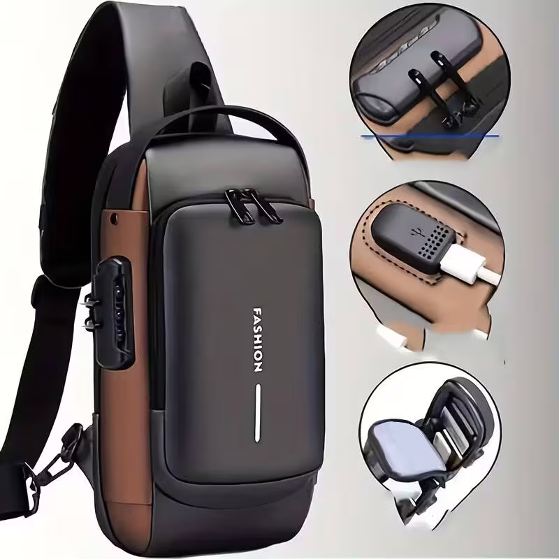 Motorcycle Gear Backpack - กระเป๋าเป้สะพายหลังมอเตอร์ไซค์กันขโมยพร้อมซิปล็อคได้ – เหมาะสำหรับการเดินทาง การท่องเที่ยว และการขี่; กระเป๋าสะพายข้างสำหรับผู้ชาย