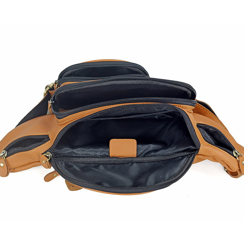 กระเป๋าคาดเอวหนังแท้ผู้ชายสำหร - Motorcycle Gear Backpack บทวิจารณ์และราคา