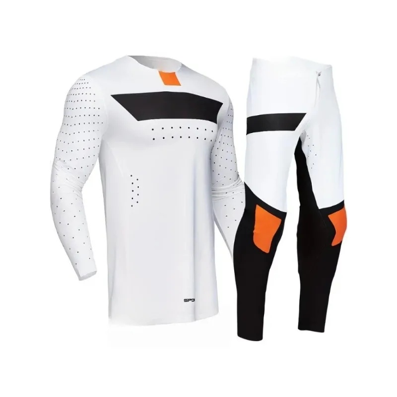 ชุดเกียร์สีขาวส้ม รุ่นสปอร์ต 2 - Motorcycle Gear White บทวิจารณ์และราคา