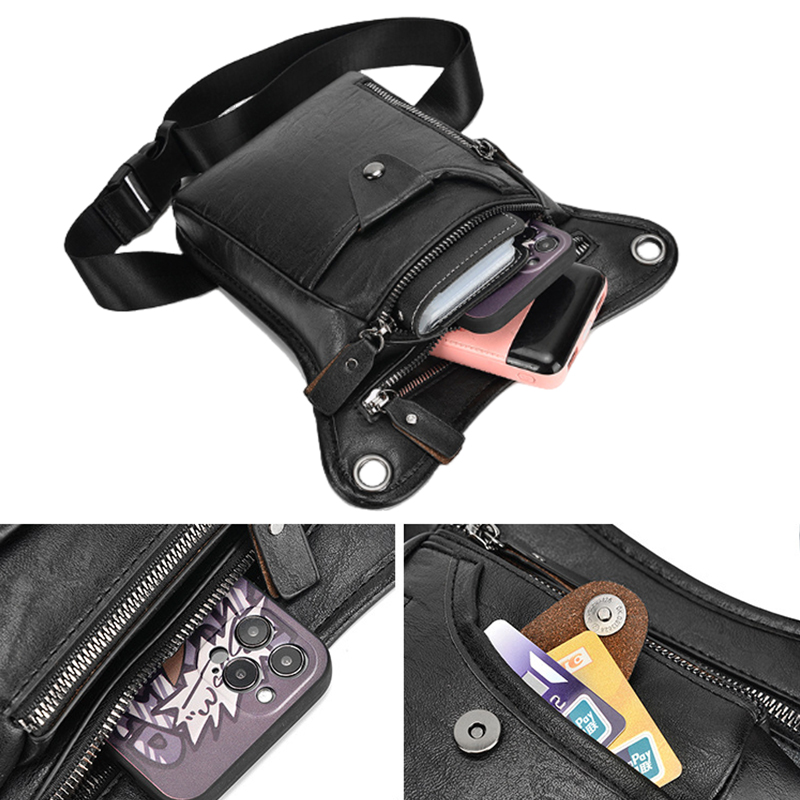 Vintage Pu หนังเอว Pack กระเป๋ - Motorcycle Gear Backpack บทวิจารณ์และราคา